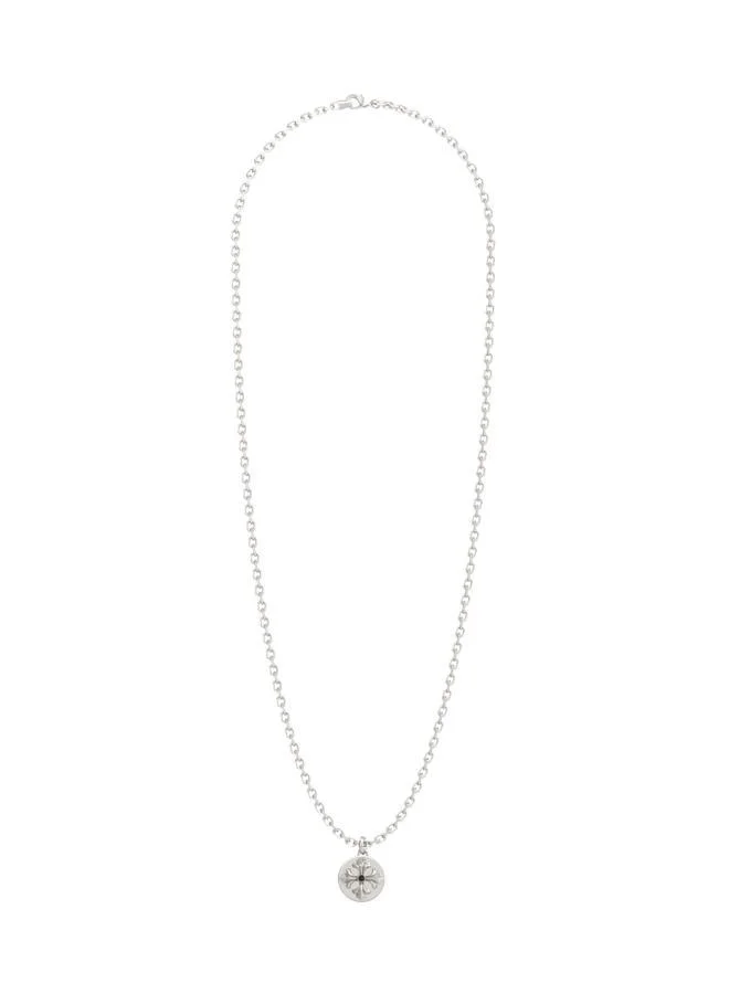 GUESS 26 Inch Savage Coin Charm Necklace